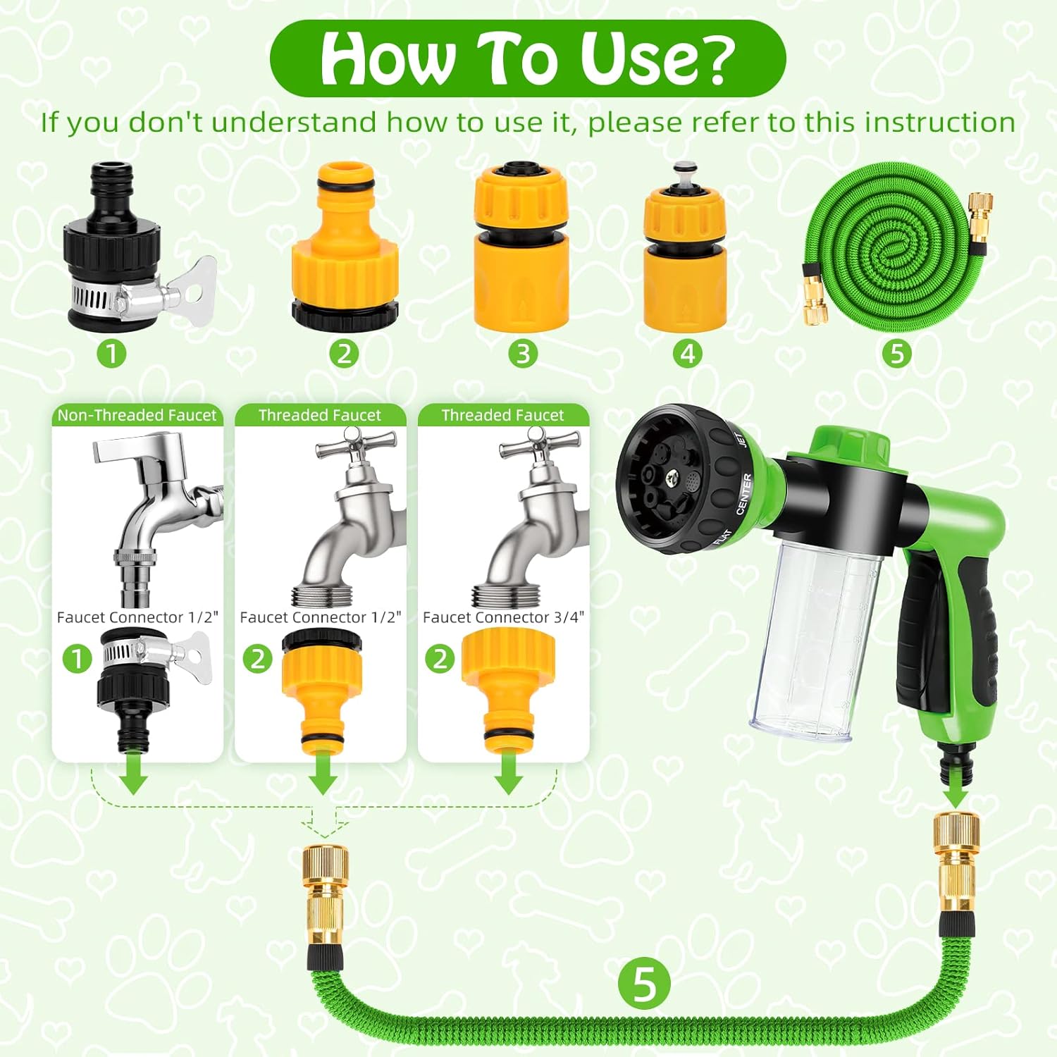 Dog Shower Attachment - HapeTail